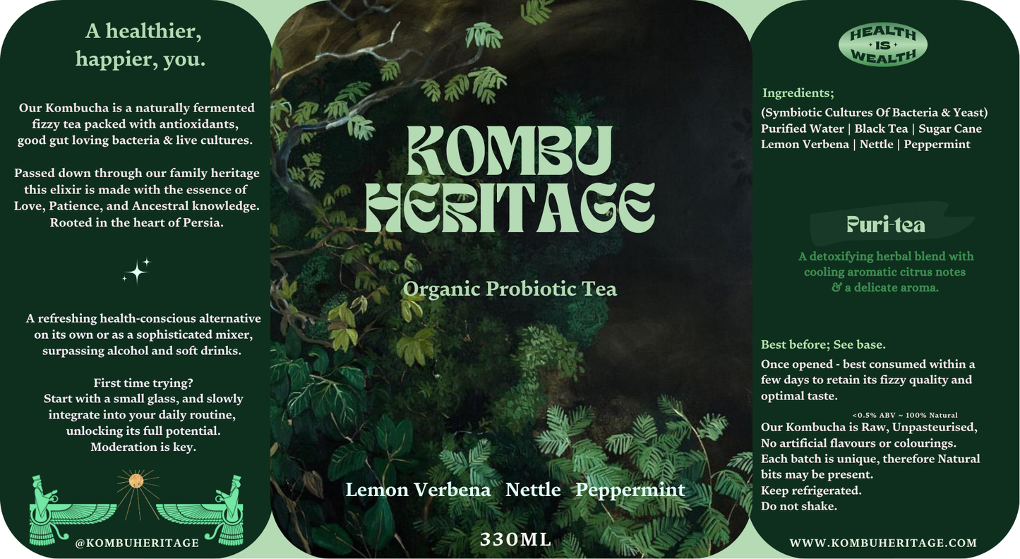 Kombucha (Lemon Verbena, Nettles & Peppermint) *Limited Edition*